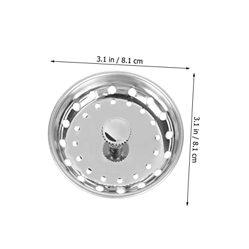 Gadpiparty 3 Tapones para Desagüe de Baño Acero Inoxidable miniatura 2