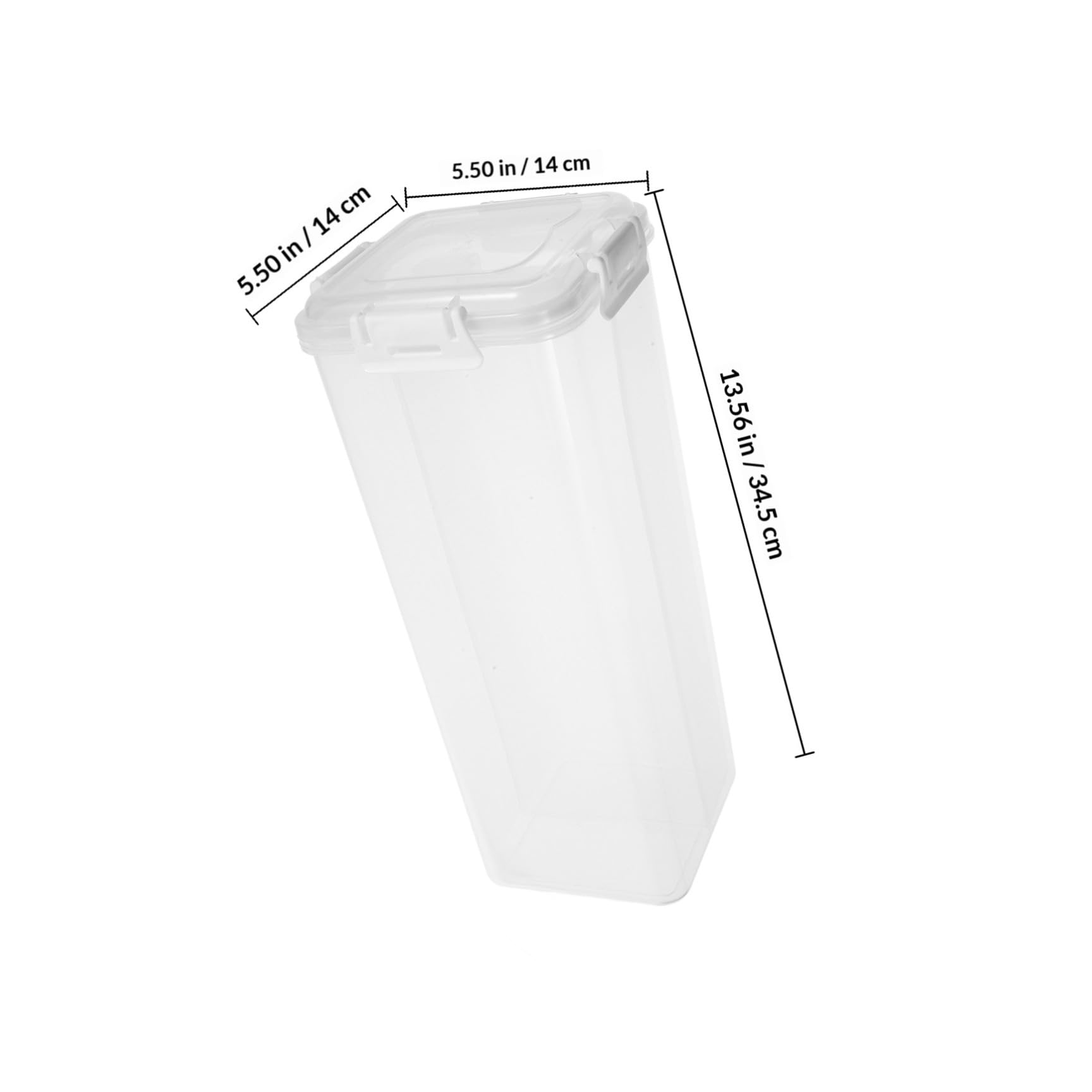 FRCOLOR Boîte de Rangement Alimentaire Plastique Blanc 4.5l Étanchéité, Protège Cuisines et Frigos