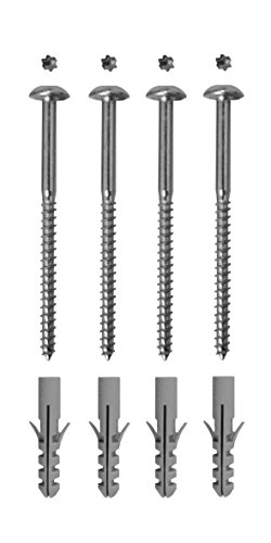 SIXONE Sicherheitsschrauben Set verzinkt zur Befestigung von Fenstergittern Länge 7 mm x 105 mm 4 Stück zum Vernieten