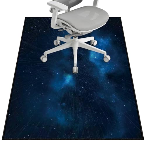 Office Chair Mat for Hardwood Floor&Tile Floor,36"x48"-Starry Blue