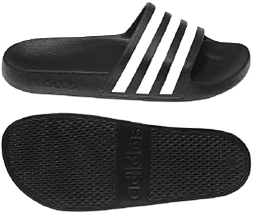 adidas Aqua Adilette Badelatschen (Black/White, Numeric_42)