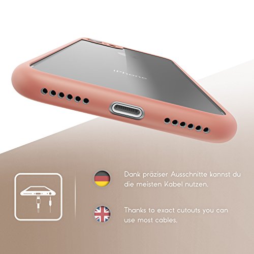 Custodia iPhone 7/8 Plus, Back Case con Bordi