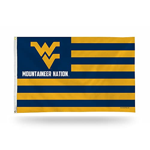 Rico Industries NCAA West Virginia Mountaineers Country 3' x 5' Banner Flag 3' x 5' Banner Flag Single Sided - Indoor or Outdoor - Home Décor