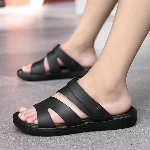 Chaussures plage hommes vertes pour glissement extérieur facile - 4
