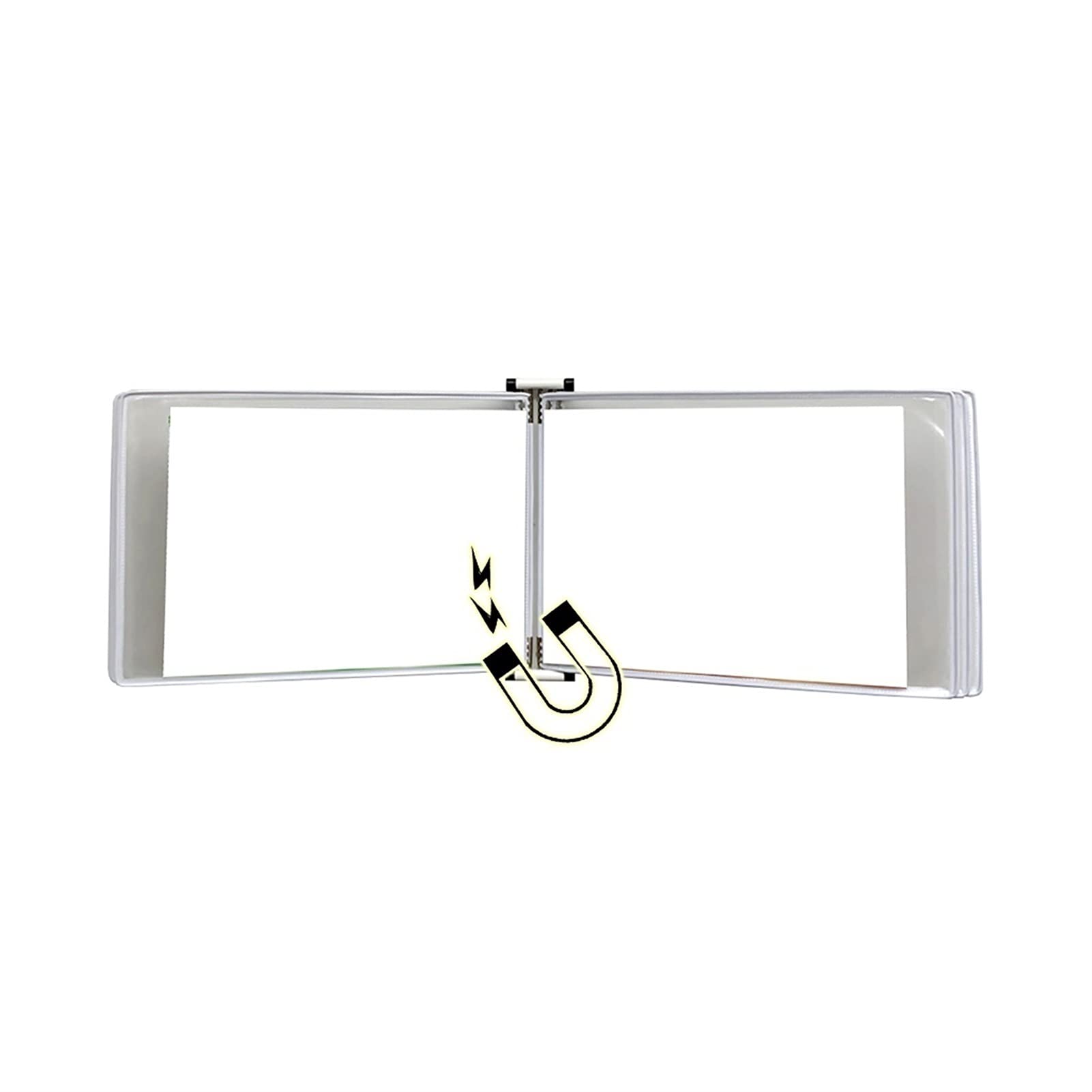 OLSKFUH Wall Mount Reference Display System, Hanging Wall File Organizer, A4 Display Folder -, A4[8.26Inch×11.69Inch] 10 Pockets, Attached To Metal Device,Folders,Wit-13x9x2.3IN