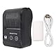 Jectse 58 Mm Tragbarer Mini-Thermo-Ticketdrucker, BT- und USB-Anschluss, 203 DPI Auflösung, 80 Mm/s Druckgeschwindigkeit, 1500 MAh Wiederaufladbarer für Market Mall Catering