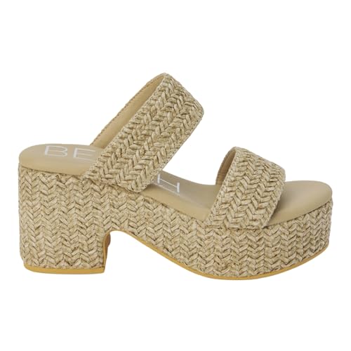 Image of BEACH by Matisse Womens Gem Platform Block Casual Sandals Casual High Heel 3 inch & Up - Off White