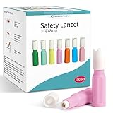 Glucoracy Safety Lancets, Sterile, Top Push Button Activated, 30 Gauge, 1.8 mm, 100 Count, 1 Pack