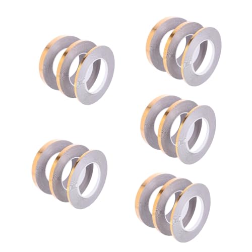 Ruban adhésif étanche pour carrelage à stries dorées VILLCASE 5 sets