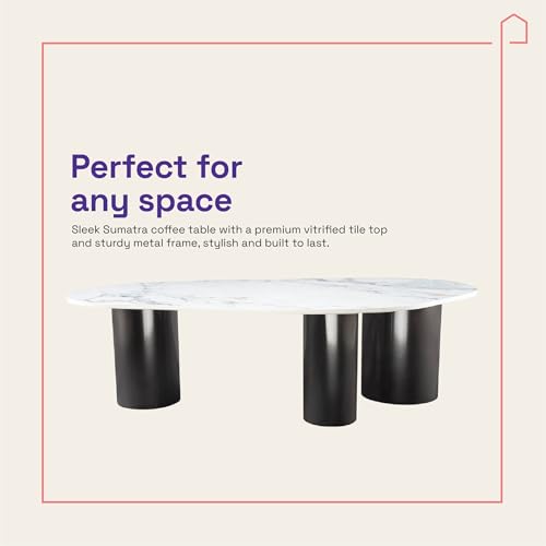 Image of Wakefit Center Table | 1 Yr Warranty | Coffee Table for Living Room Wooden, Tea Table for Living Room Wooden, Sofa Table, Free Installation from Brand, Modern Multi-Functional & Wobble-Free(Sumtr)