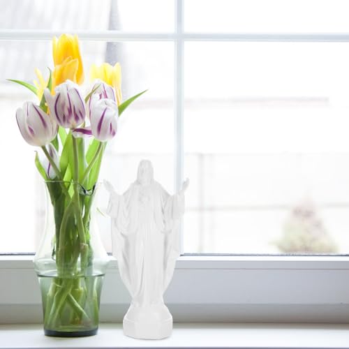 Statue de Jésus en résine blanche VICASKY pour décoration maison - 6