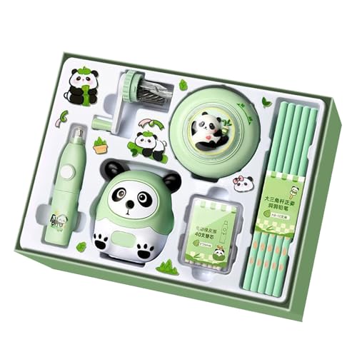 Kit d'écriture pour fille avec crayons et taille-crayon électrique