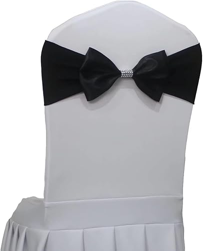 Miniatura 2 de Bandas de elastano para silla, lazos atados para sillas de boda, decoración de fajas, cubierta para aniversario, fiesta, ceremonia, eventos