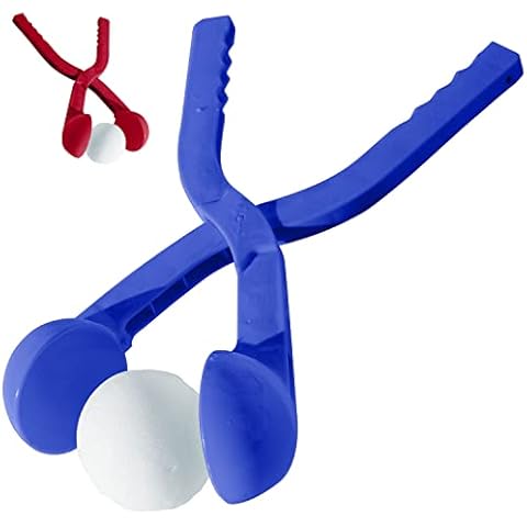 Schneeballzange für Perfekte 7 cm große Schneebälle; 2. Generation Schnee-Ball-Maker; Schneeball-Presse, nie mehr kalte Hände; 38 cm; zufällige Farben Rot oder Blau Cover