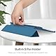 Fintie Hülle für Samsung Galaxy Tab S10 FE/S9 FE 10.9/S9 11 Tablet mit Stifthalter, Ultradünn Schutzhülle mit Translucent Rückseite Cover und Auto Schlaf/Wach Funktion, Pfauenblau