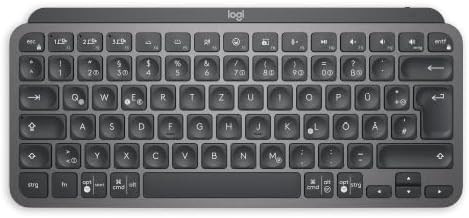 Logitech MX Keys Mini Kabellose Tastatur | Kompakt, Bluetooth, Hintergrundbeleuchtung, USB-C, Kompatibel mit Mac/iOS/Windows/Linux/Android, Metallgehäuse - Graphit