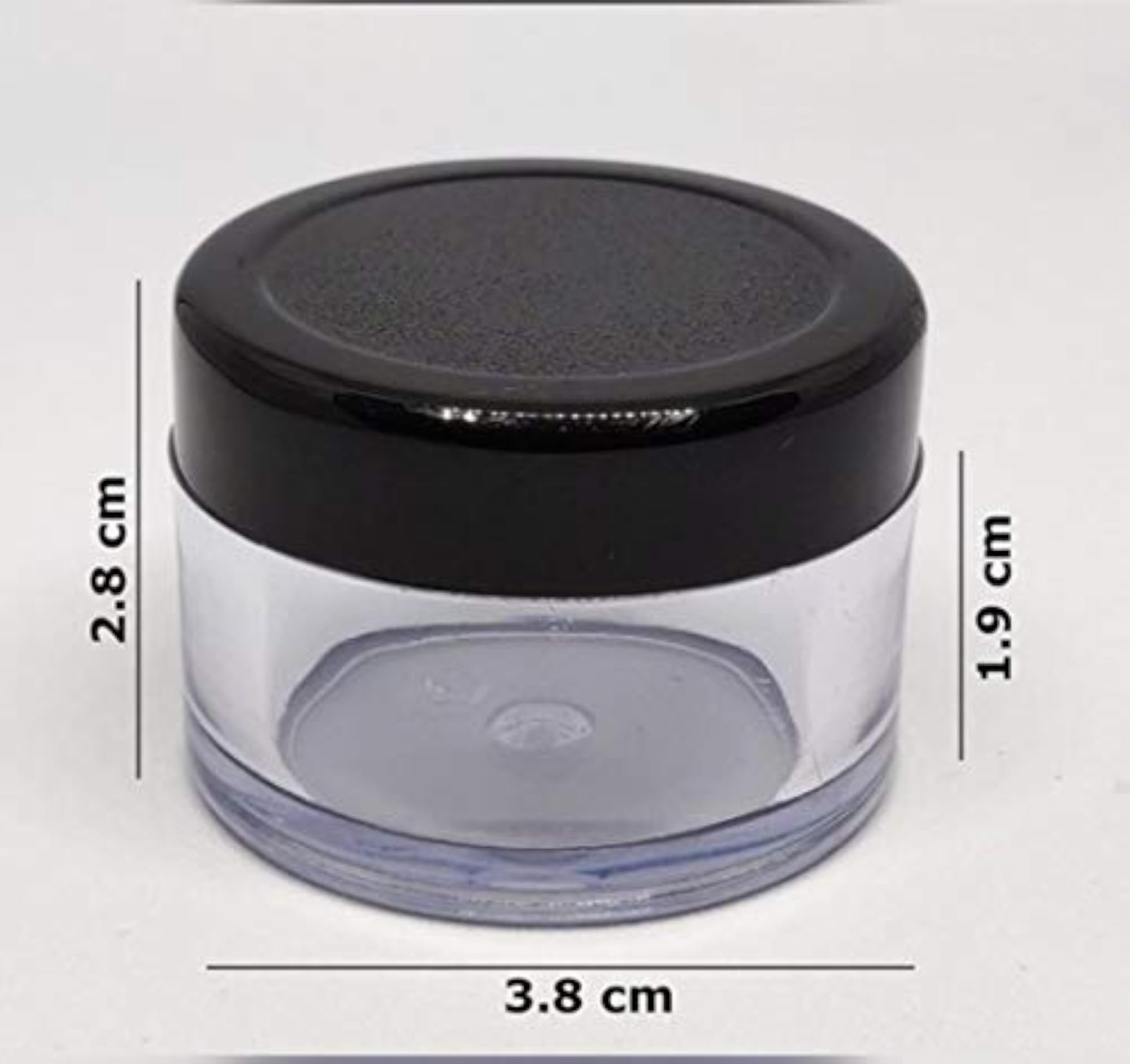 Super Pack of 12PCS 15GMS San Jars, Empty Cosmetic Acrylic Container Set