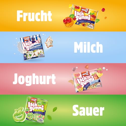 nimm2 Lachgummi Minis Runddose – 1 x 735g (70 Mini Packs) – Fruchtgummi mit Fruchtsaft und Vitaminen 6