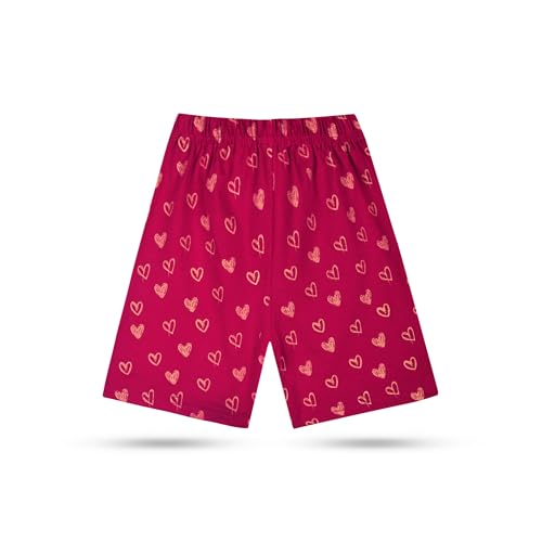Image of T2F Girls Cotton Printed Shorts (Pack of 5)