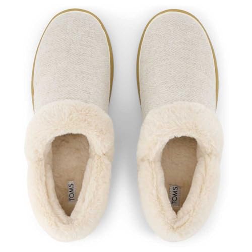 TOMS - Womens Oslo Slipper, Color Bir Cozy Herringbone, Size: 9 B(M) US4