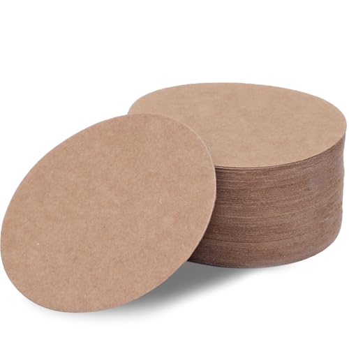 100 Sheets Brown Kraft Cardstock 4 inches 350 GSM...