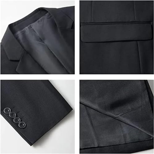 Burgundy Men Suit 2 Pieces Slim Notched Lapel Simple Button Formal for Wedding Groom Party Banquet Jacket with Pants3