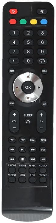 LED 535 Universal Remote Control for Chinese LCD LED and Non-Branded Smart TVs - Black (Please Match with Your Old Remote Before Placing an Order)