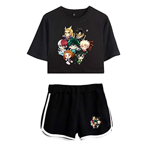 Flyself Anime Summer Crop Top and Shorts Set Cover