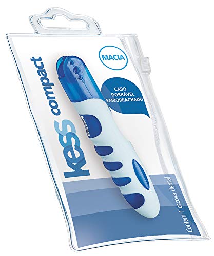 Escova Dentes Compact Macia, Kess, Rosa/Azul