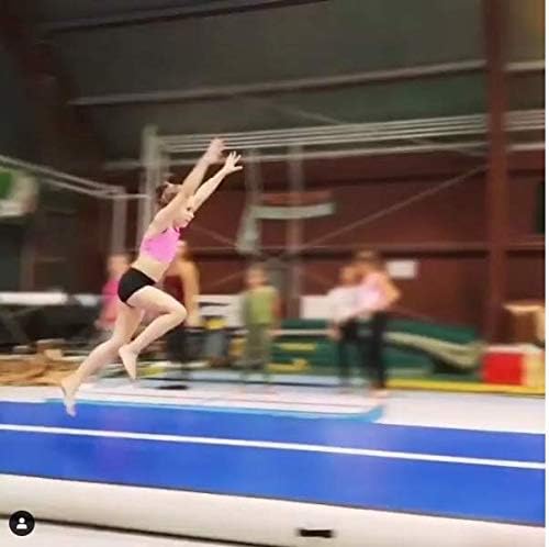 Miniatura 6 de 86 York Tapete inflable de 8 pulgadas de grosor, 27 pies, 30 pies, 40 pies, 50 pies, tapete de aire para gimnasia con bomba eléctrica para edición