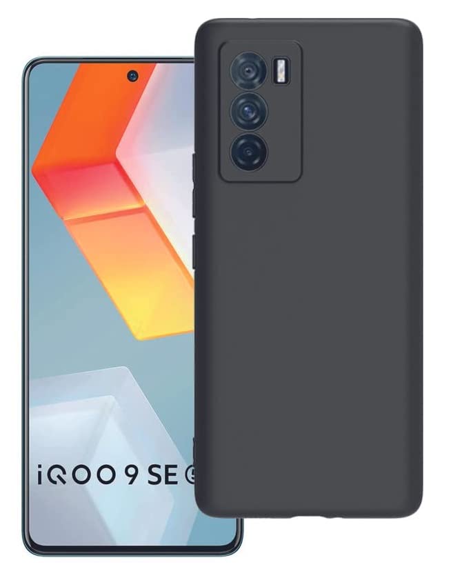 PrimeLike Candy Case Shockproof Silicon Matte TPU Flexible Back Cover for vivo iQOO 9 SE/vivo iQOO 9SE (Black) (B09X1LQ4H3) Amazon Price History, Amazon Price Tracker