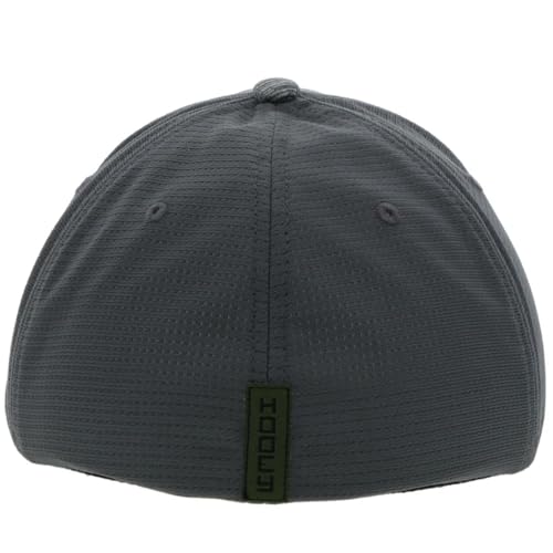 Image of HOOEY Men's Ash Flexfit Fitted Hat (US, Alpha, Small, Medium, Grey)