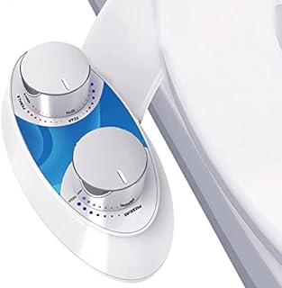 Bidet Attachment for Toilet,Bidet Toilet Seat Attachment with Self Cleaning Dual Nozzle,Non-Electric Bidet,Bidet Sprayer for Toilet for Sanitary and Feminine Wash,Easy Water Pressure Adjustment