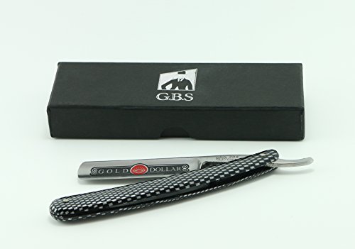 Rasoir droit 5/8 carbone GBS style fibre de carbone pour homme