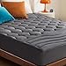 Bedsure Quilted Mattress Pad Twin XL/Twin Extra Long Size Grey Fitted Sheet Mattress Cover, Super Soft, Luxury Mattress Pad Deep Pocket Stretches up to 18 Inches Deep