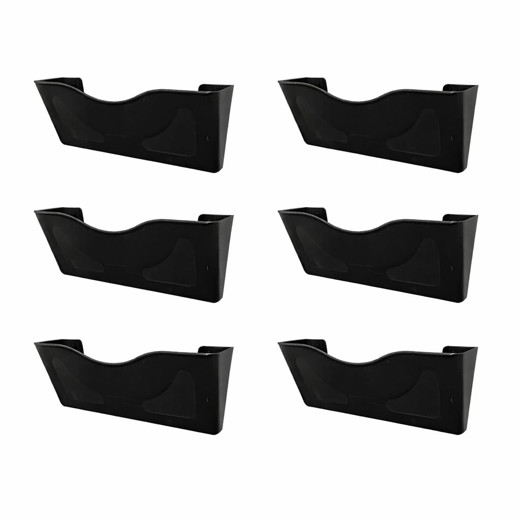 Deflecto 6-Pack Graphite A4 Landscape Wall Holder – Document, Sign, Leaflet, Poster & Menu Display Rack — image 1
