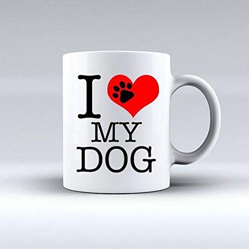 papeyone I Love Dogs Design Printed Mug -Ceramic