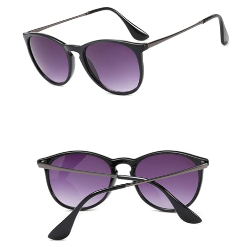 Fashion Metal Frame Sunglasses for Men and Women, Non-Polarized Purple Lens Shades for Driving and Outdoor Use4