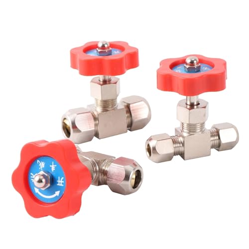 Válvula de aguja de 12mm con mango de plástico para control preciso de flujo de agua 5