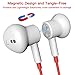 USB C Headphones, YUANBAI USB C Earbuds with Microphone Magnetic Stereo for OnePlus 10 9 Pro Headphones in-Ear Wired Earbuds Sport Type C Earphones for Pixel 6a 7 Pro Samsung Note S22 S21 Ultra S20 FE
