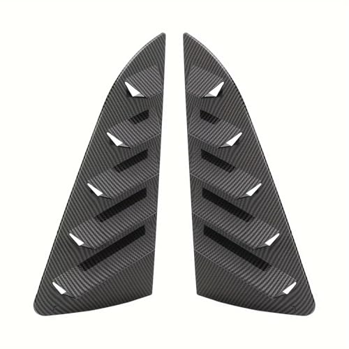 Persienne de lunette arrière compatible Polo 2011-2018 kit de persiennes vitres aspect carbone