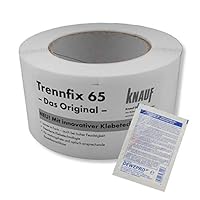 DEWEPRO Set: KNAUF Trenn-Fix 65 - Trennstreifen für Anschlussfugen 50m Rolle inkl. 1 St. DEWEPRO SingleScrubs