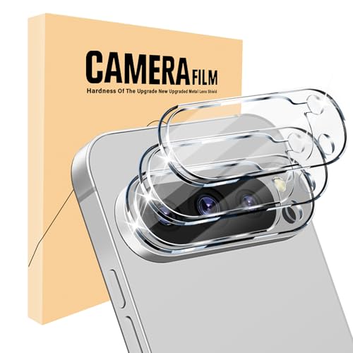 3 Pack for Google Pixel 9 Pro XL Camera Lens Protector Tempered Glass 9 Hardness Anti-Scratch High Definition Camera Screen Protector for Pixel 9 Pro XL