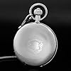 Tiong Double Hunter Mechanical Pocket Watch with Date Calendar Double Open Roman Numerals Mens Pocket Watch with Chain&Box #3