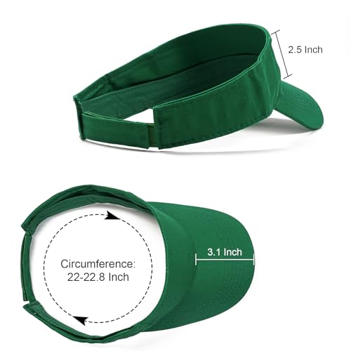 Image of ANDICEQY Sport Sun Visor Hats Adjustable Empty Top Baseball Cap Cotton Ball Caps for Women and Men