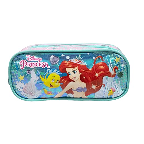 Estojo 2 Divisórias Pequena Sereia AZ/LL 11085 Xeryus