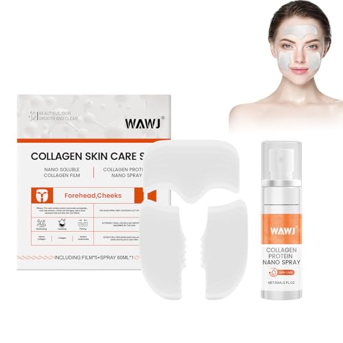 WAWJ® Parches de Colágeno Coreano, Película Complementaria Colágeno, Mejoran Elasticidad, Desvanecen Líneas Finas, Restauran Vitalidad Piel, Se Usan para Todo Tipo Piel