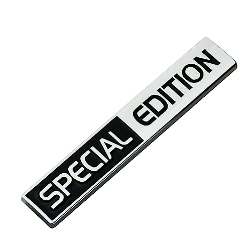 Image of 2Pc Special Edition Emblem 3D Fender Badge Car Truck Sticker Decal Fit for Universal Car Truck SUV (Chrome Black)
