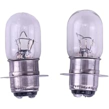 2PCS Headlight Halogen Bulbs 4KB-84314-01-00 92069-0012 Compatible with Yamaha Rhino 660 Wolverine 350 450 Raptor 250 350 660R Big Bear 350, Kawasaki 600 610 Bruin 250 350