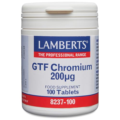 Lamberts Chromium Picolinate 200µg – Supports Normal Blood Glucose Levels – 100 Vegan Tablets